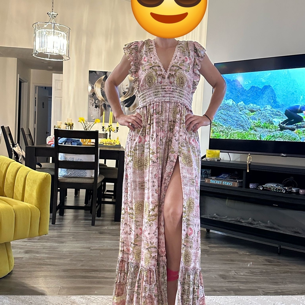 Hemant & Nandita Pink and Lime Dress
